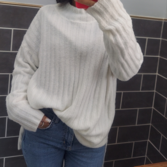 Altard State Oversized Soft Mock Neck Sweater - Picture 4 of 5